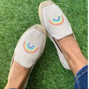 BRAND NEW Soludos rainbow espadrilles